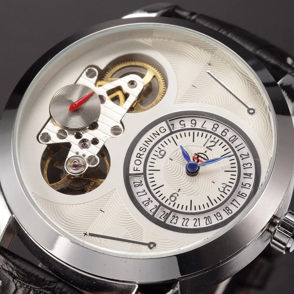 Часы наручные FORSINING Мужские механические модные дизайнерские маленькие