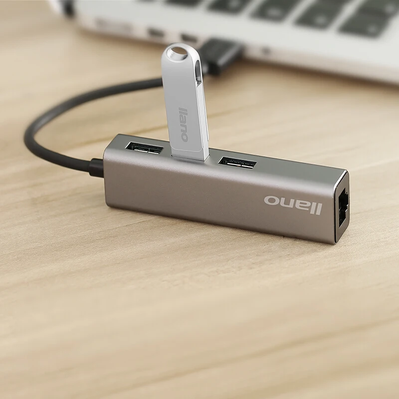 Llano 4in1 USB-C концентратор Тип C RJ45 usb Ethernet адаптер 3 0 для Macbook хаб порт разветвитель
