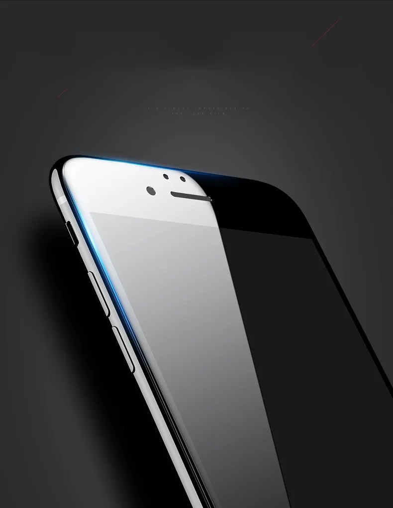 NFH 4D стекло для iPhone 8 Plus протектор экрана круглый изогнутый край Премиум закаленное Полное покрытие для iPhone на X 6s защитная пленка