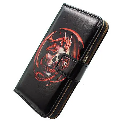 Bcov Бренд Череп Дракона Стиль Слот Для Карты Кожаный Бумажник Чехол Case Huawei Mate 9