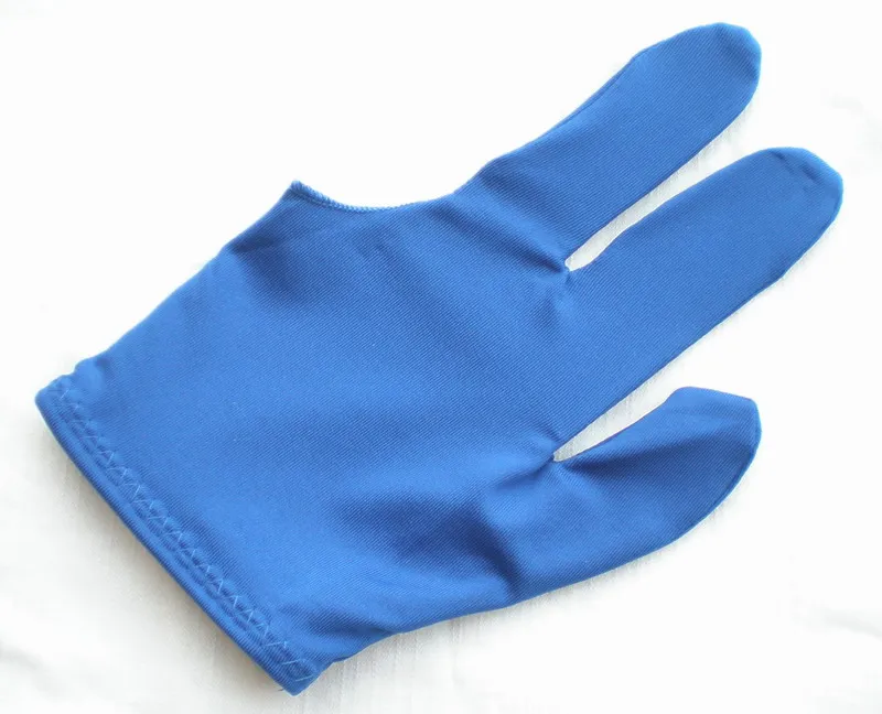 

NEW 1pcs / 10pcs blue Pool snooker Billiard table glove 3-finger shooter One size fits all 86