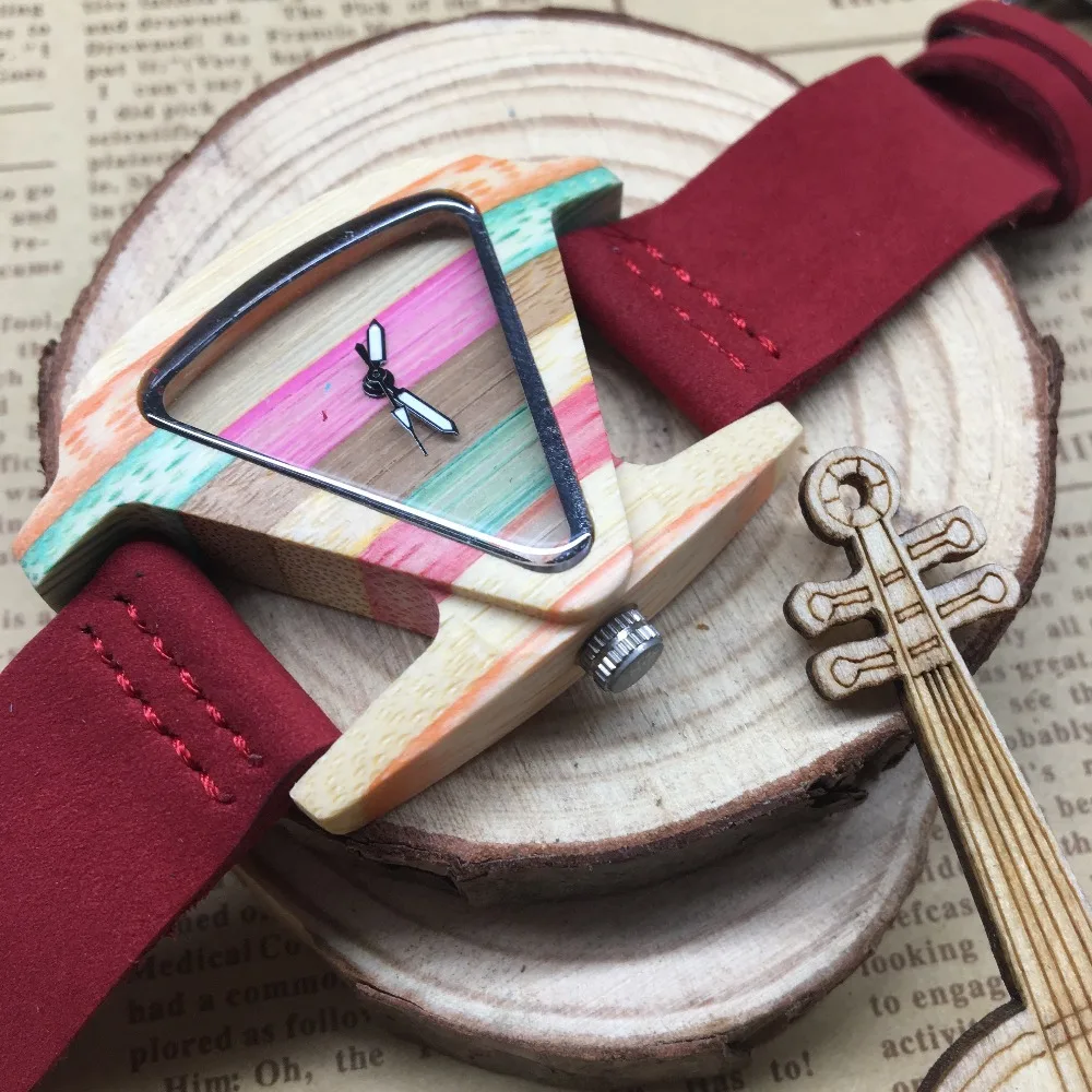 Женские бамбуковые деревянные наручные часы от лучшего бренда браслеты Чикаго