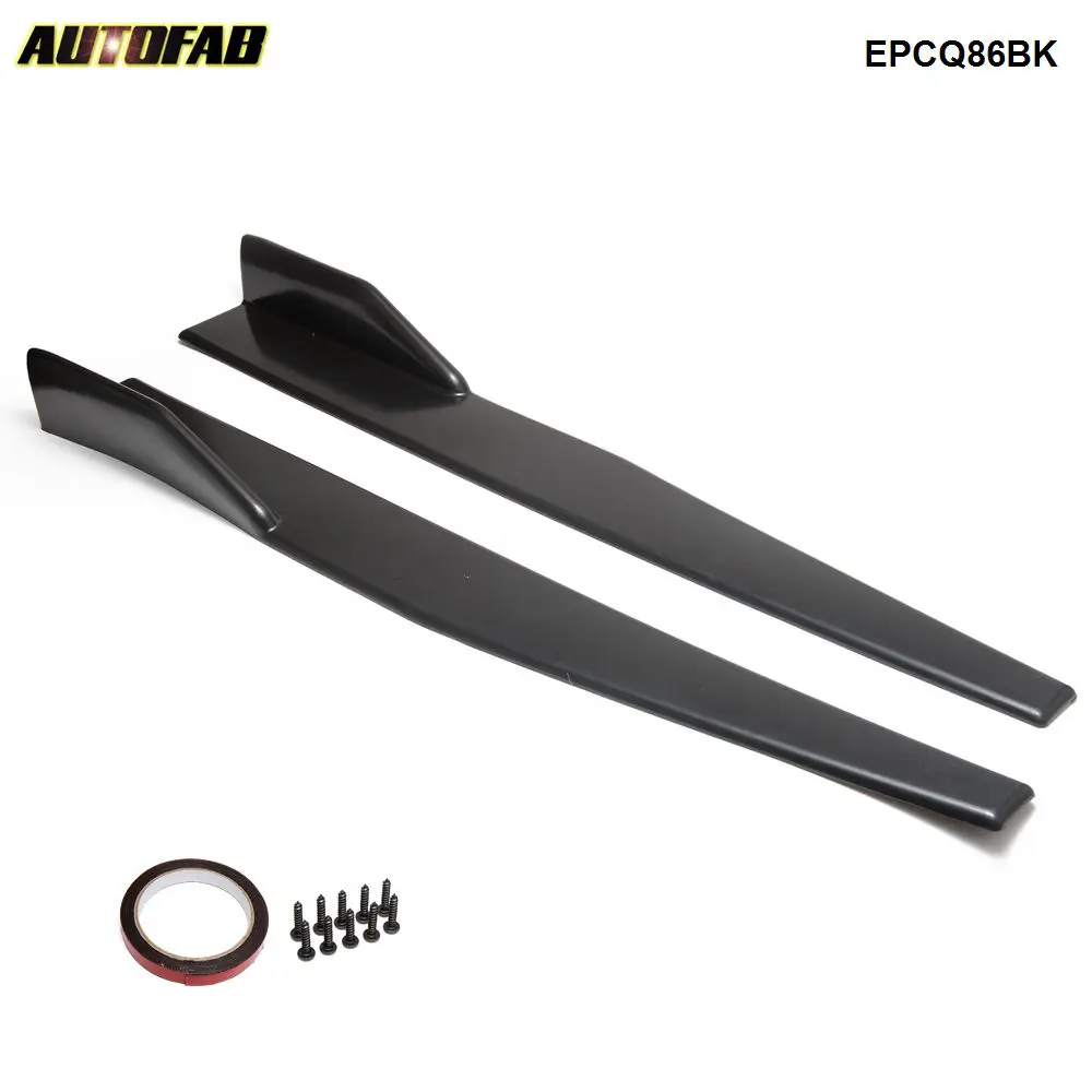 2 шт./компл. черный автомобиль сторона юбки Underboard расширение спойлер EPCQ86BK