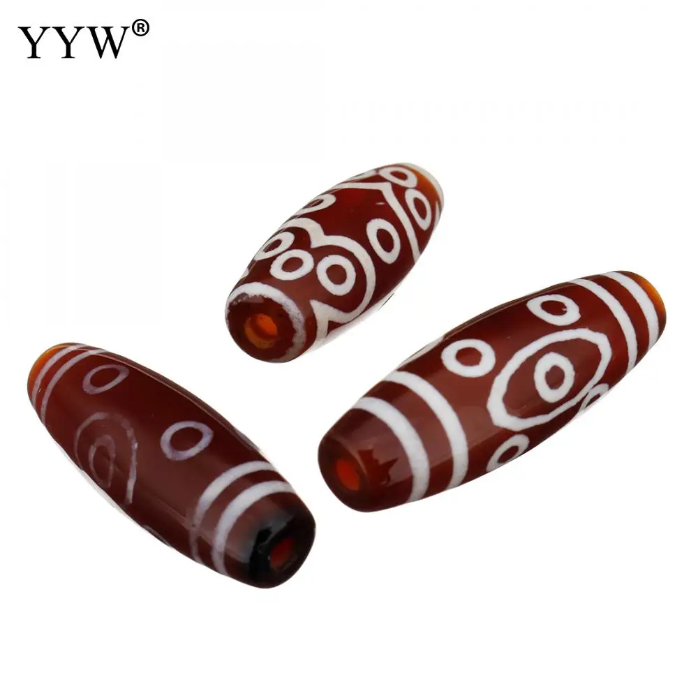 5PCs Ten-Eyed Natural Tibetan Agat Dzi Beads For Making Diy Bracelet Necklace Fashion Jewelry Accessories | Украшения и