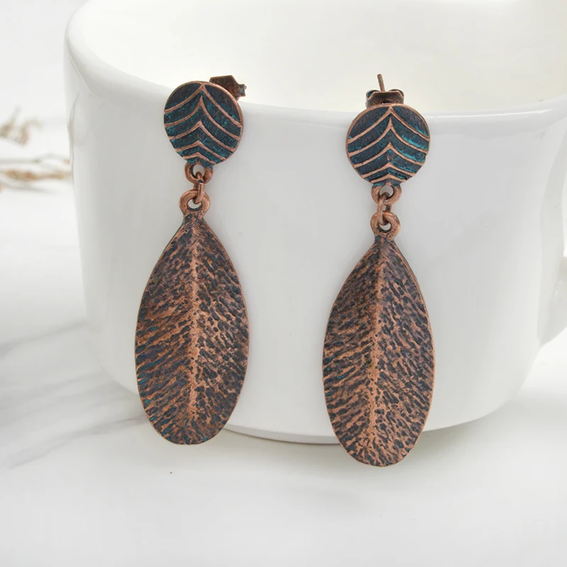 Геометрические серьги уникальные в виде листа простые Винтажные для вечеринки