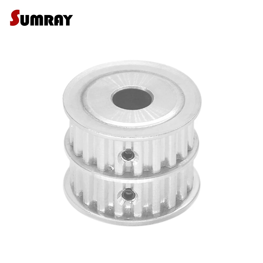 

Зубчатый шкив SUMRAY XL 20T с двойной головкой, 8/10/12 мм, с внутренним отверстием, шириной 11 мм, комбинированный зубчатый шкив для станка с ЧПУ