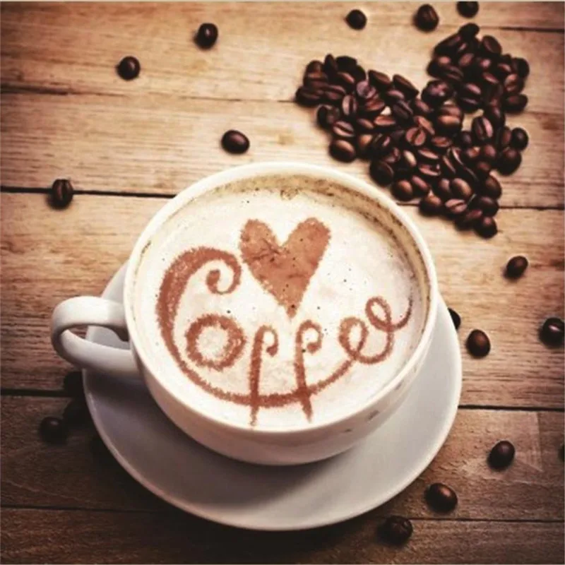 

New Full Drill Diamond Embroidery Diamond Coffee Life Art Home Diamond Paintings of Rhinestone Diy Diamond Art Needlework