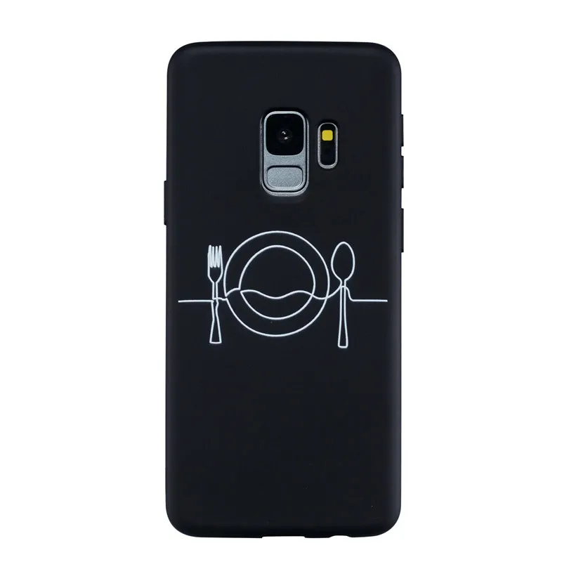 Капа для samsung A7 Мягкий силиконовый чехол крышка на samsung Galaxy S9 S8 S7 край A6 A8 плюс A3 A5 Note 9 S 8 Coque - Цвет: D