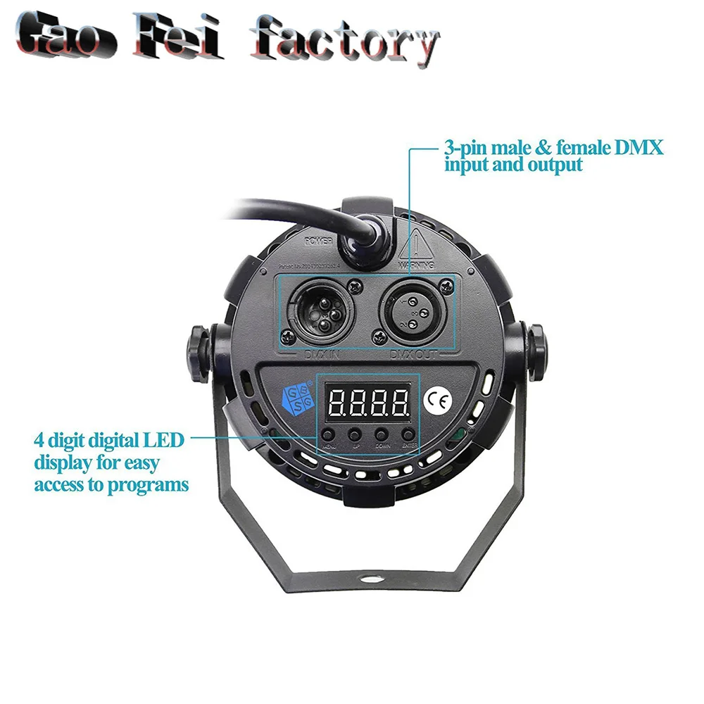 Светодиодный вечерние светильник s Высокое качество диско 12x3w для рождества мини