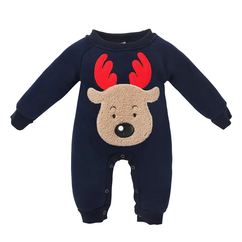 2018 Newborn Baby Boy Girl Clothes Warm Jumpsuit Romper Christmas Elk Long Sleeve Casual Winter Playsuit Outfits | Детская одежда и