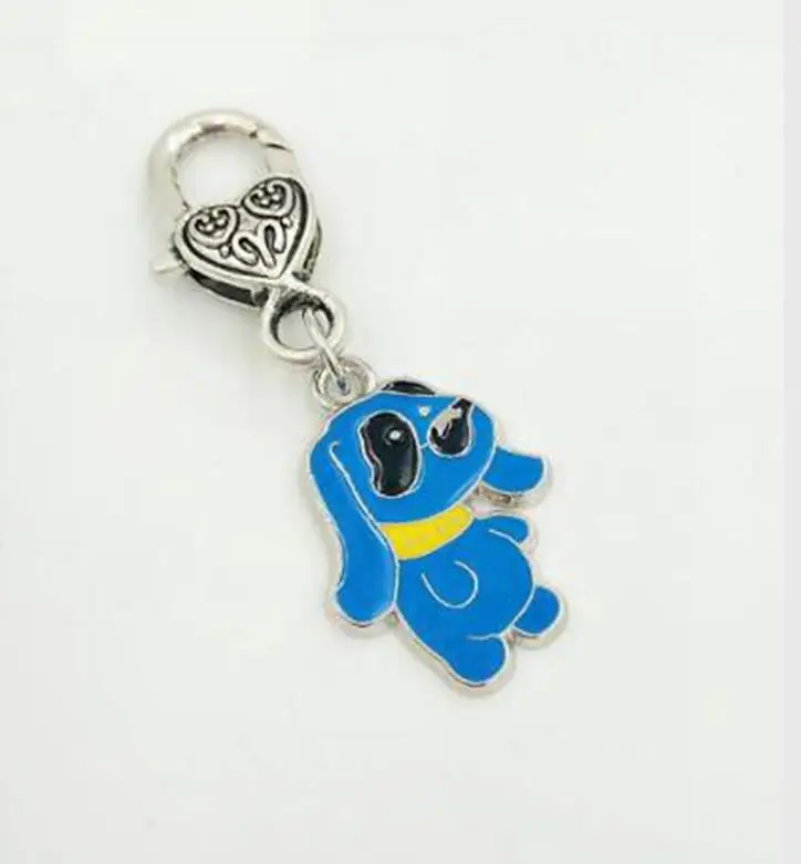 Эмалированный брелок с застежкой карабином для ключей от йоркширского