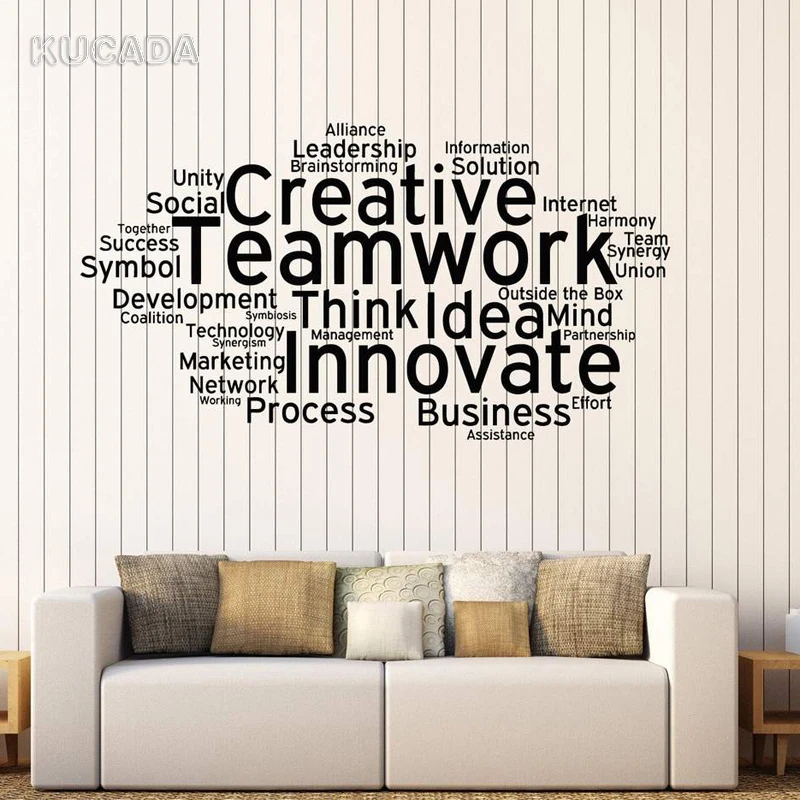 Креативная виниловая настенная наклейка сделай сам для офиса конференц-зала