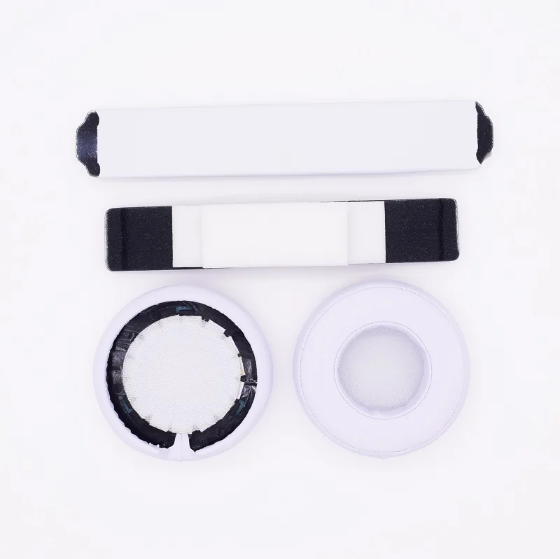 White XRHYY Замена уха Топ оголовье Подушка наушник набор для Monster Beats от Dr. Dre Профессиональный Детокс Наушники+ свободное вращение кабель - Цвет: White