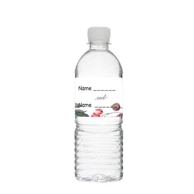 6pcs Bottle Label Причудливый букет цветов 20 шт. вечерние салфетки розы этикетка бутылки наклейка коробка свадебных приглашений сумка предметы для украшения дня рождения - Цвет: 6pcs Bottle Label