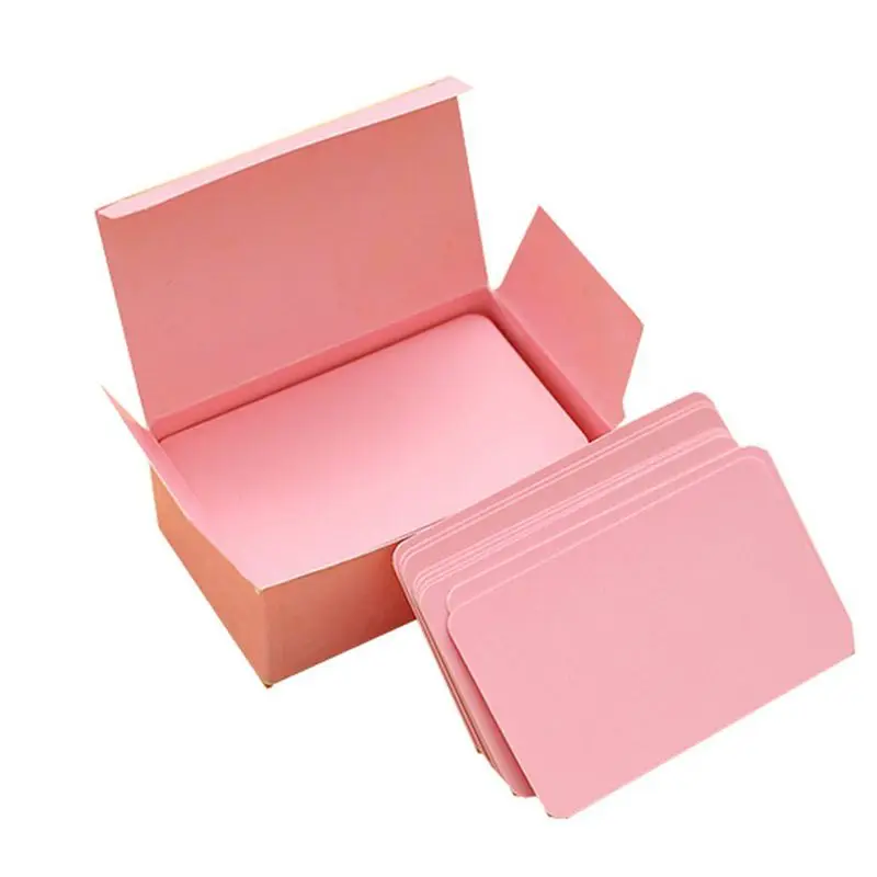 Pink 100 карты памяти пустые DIY граффити КАРТЫ слова чистая маленькая блокнот блоки памятные заметки пустые карточки слова - Цвет: Pink