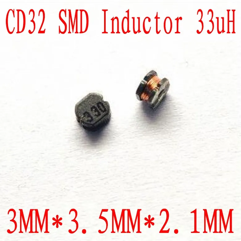 3000 шт. SMD силовой индуктор CD32 33uH чип 3*3*2 мм неэкранированный проволочный