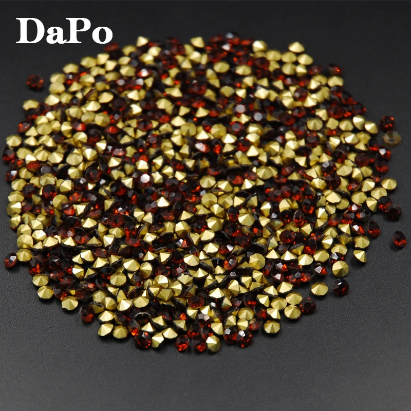 SS4-SS30 чая/темно-коричневого цвета с точечным задним стеклом со стразами отличный