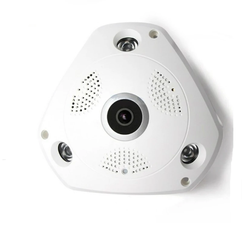 360 градусов панорамная IP камера рыбий глаз WIFI CCTV PTZ 3D VR видео P2P 960P аудио для дома