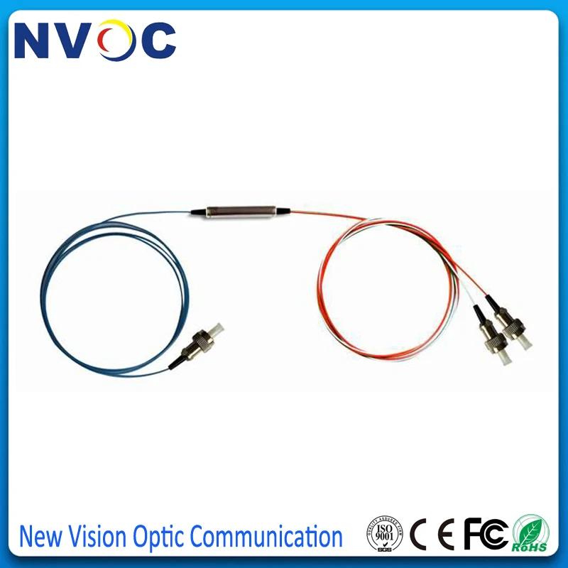 10 шт./лот 1*2 FWDM модуль фильтра 0.9mm1M LC SC ST FC Tx1490nm Rx1550/1310nm 3 порта Mirco-оптическое