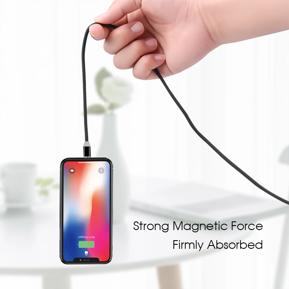 1 м Магнитный кабель Micro usb Type C адаптер для быстрой зарядки телефона Microusb