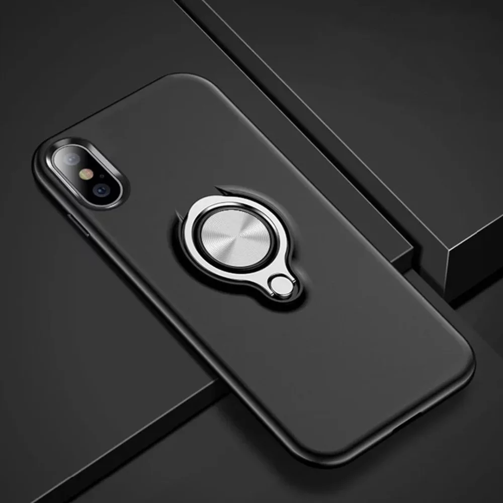 Hide Ring Stand Holder Phone Case For iPhone X XS MAX XR 11 8 7 6 6S Plus Car Magnet Back Cover Pro Coque | Мобильные телефоны и