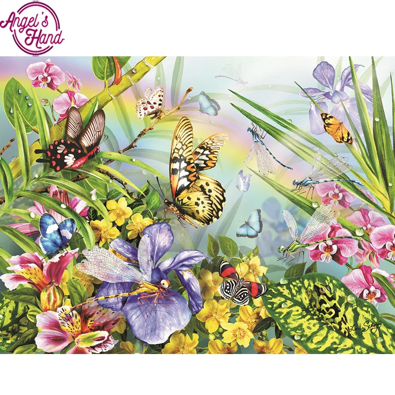 

5D DIY Diamond Painting Butterfly Embroidery Full Square Diamond Cross Stitch Rhinestone Mosaic Painting Decor Gift