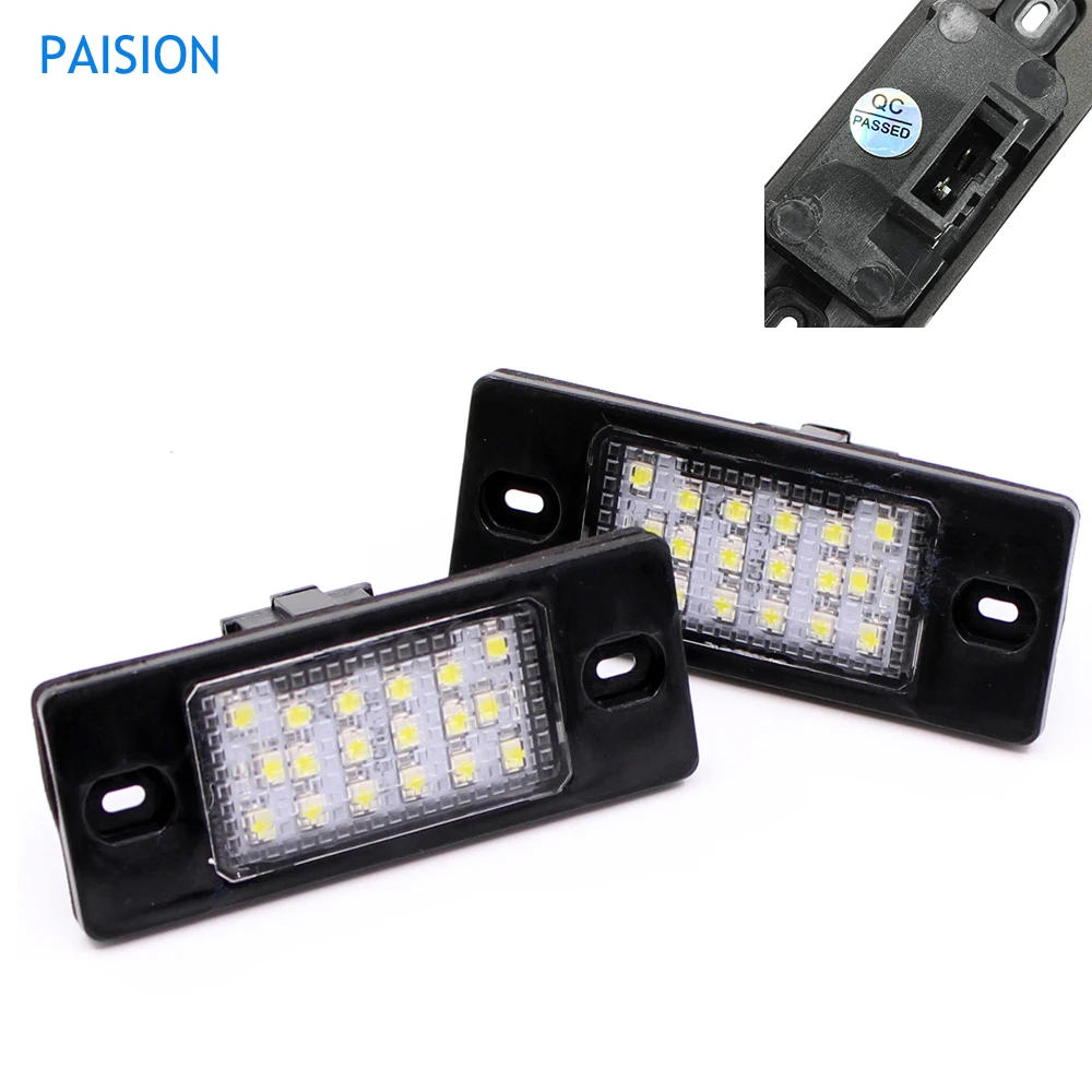 2 шт. 18SMD светодиодный номерной знак светильник OEM Замена для VW Tiguan Touareg Golf5 5D