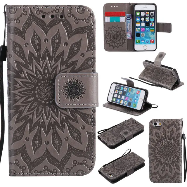 Бумажник флип case funda для apple iphone 5s se стойка крышки щит тпу гибридный броня coque 5 silicone