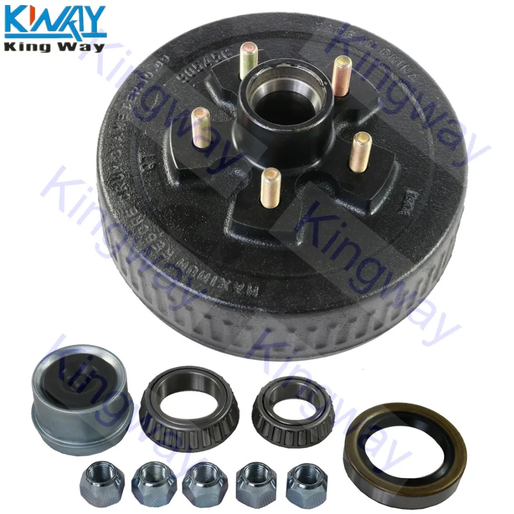 Бесплатная доставка King Way 2 шт. Прицеп 10 &quotX2 1/4&quot электрический тормоз 5 на 4