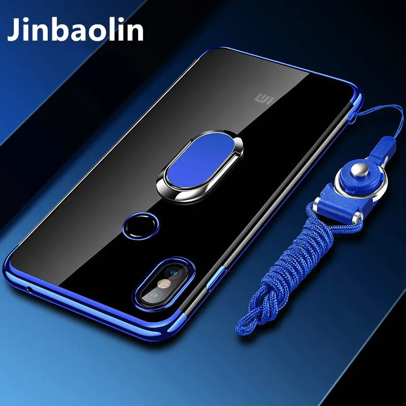 Магнитный автомобильный чехол держатель для Xiaomi Mi8 силиконовый роскошный Mi 8 SE с