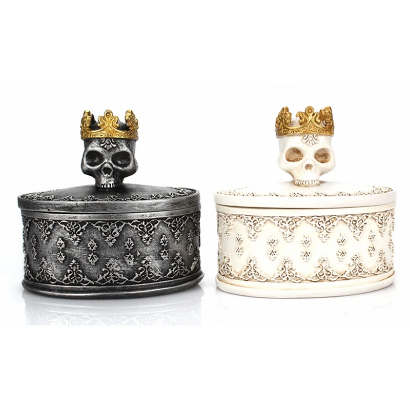 Органайзер для ювелирных изделий Crown Skull пыленепроницаемый полимерный контейнер