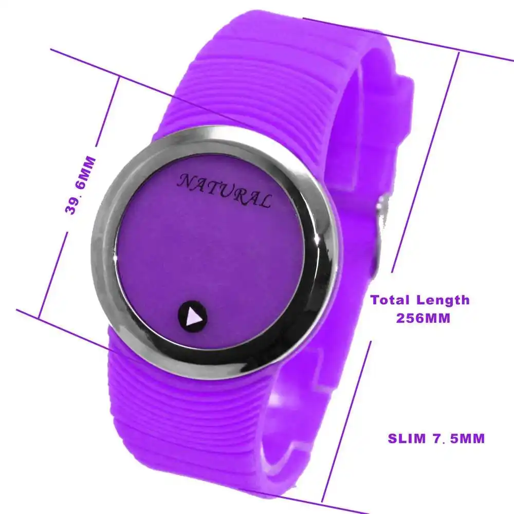 Мужские и женские цифровые часы DW418 тонкие светодиодные с силиконовым ремешком 10