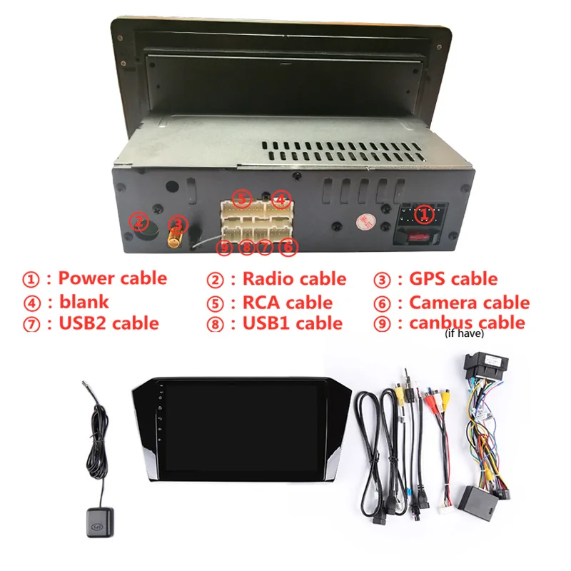 1" 4G ram 2.5D ips 8 ядерный Android 9,1 автомобильный DVD мультимедийный плеер gps для Volkswagen VW Passat B8 Радио Навигация
