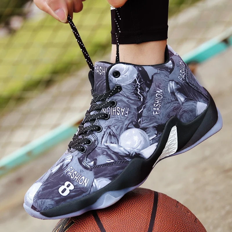 Стильные Баскетбольные Кроссовки для влюбленных новинка 2018 баскетбольные