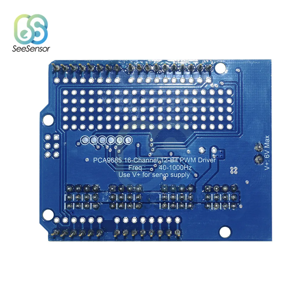 PCA9685 16-канальный видеорегистратор 12-битная ШИМ сервопривод щит DC мотор драйвер модуль I2C контролируемых драйвер PWM для Arduino