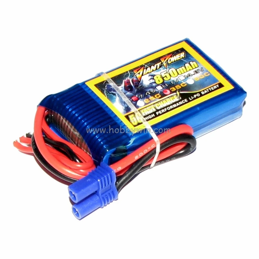 7 4 V/2S 850mAh 35C LiPO батарея EC2 разъем для Walkera Rodeo 150 RC модель Lipolymer блок питания | Игрушки