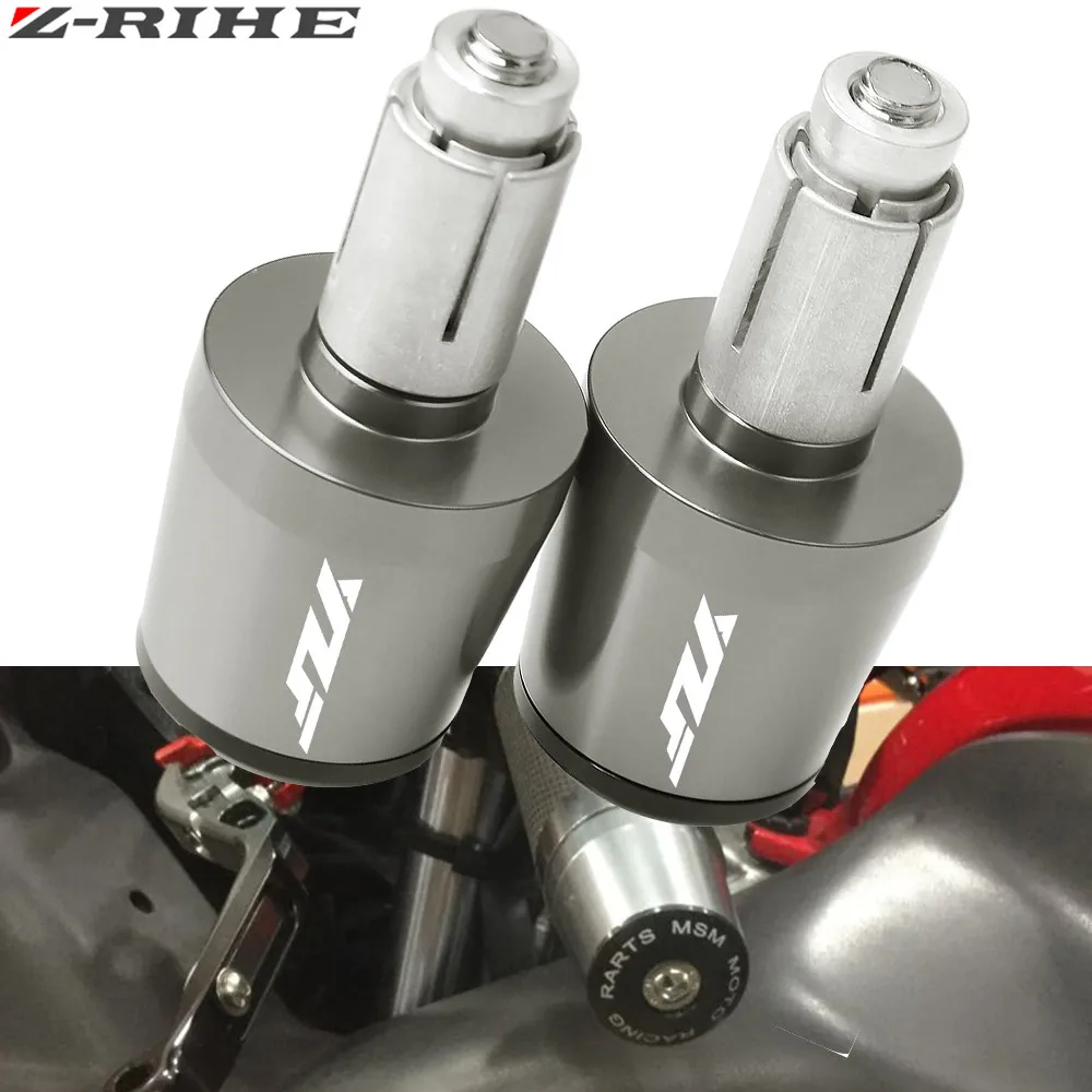 For YAMAHA YZF R1 R6/S FJR 1300 YZFR25 YZFR6 Motorbike Handlebar Grips Ends Universal Motorcycle 7/8" 22mm Hand Bar End LOGO |