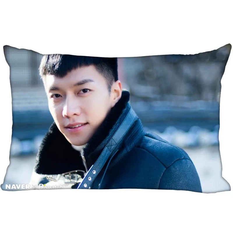 Горячая Корея-поп пользовательские Lee Seung Gi атласная наволочка 35x45 см(с одной стороны) печатных молнии Шелковый пружинный чехол индивидуальный логотип Подарочный