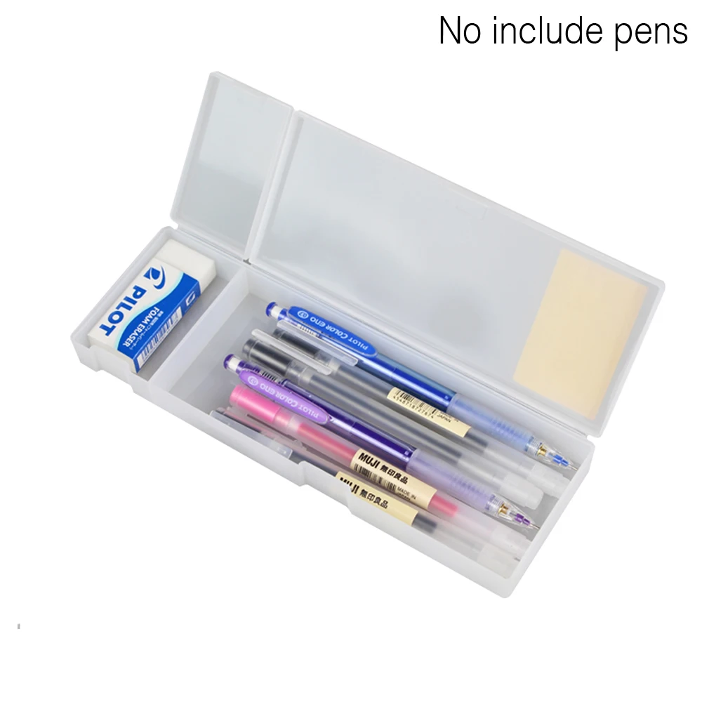 3 размера MUJI матовый полупрозрачный чехол для карандаша нетоксичный Жесткий