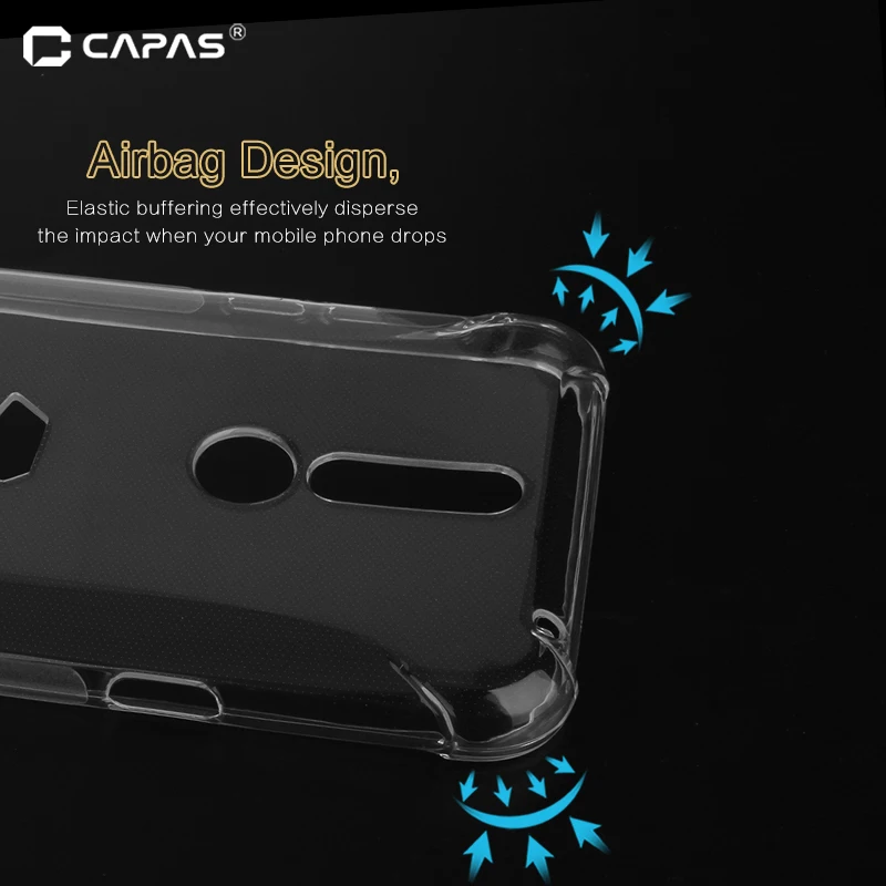 For Xiaomi Black Shark Helo Case Soft Clear Cover Transparent TPU Silicone Phone Shockproof |