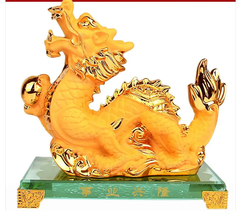 Золотые китайские зодиаки дракон змея большой золотой зодиак животные приносит