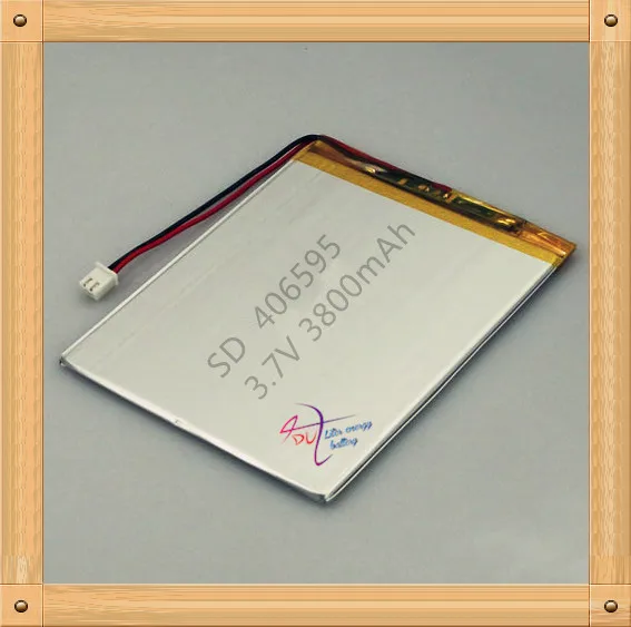 

XHR-2P 2.45 2.54 406595 3.7V 3800mAh special lithium polymer battery