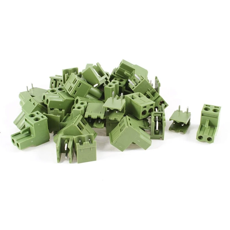 20 Pcs AC 300V 10A 5.08mm Pitch 2 Pin Screw Pluggable Terminal Block | Обустройство дома