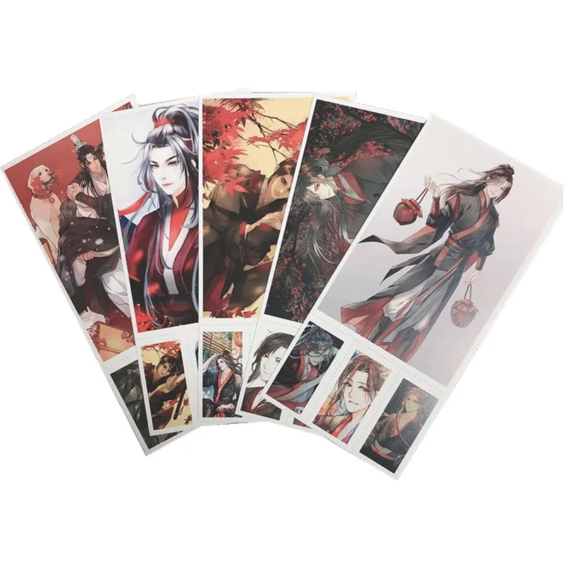 708 шт./компл. Mo Dao Zu Shi Wei Wuxian бумажная открытка с героями мультфильмов