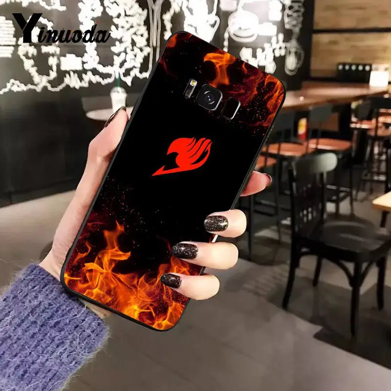 Yinuoda Anime Manga Fairy Tail logo Coque Shell Phone Case for Samsung Galaxy S7edge S6 edge plus S5 S8 S7 S9 Plus case | Мобильные
