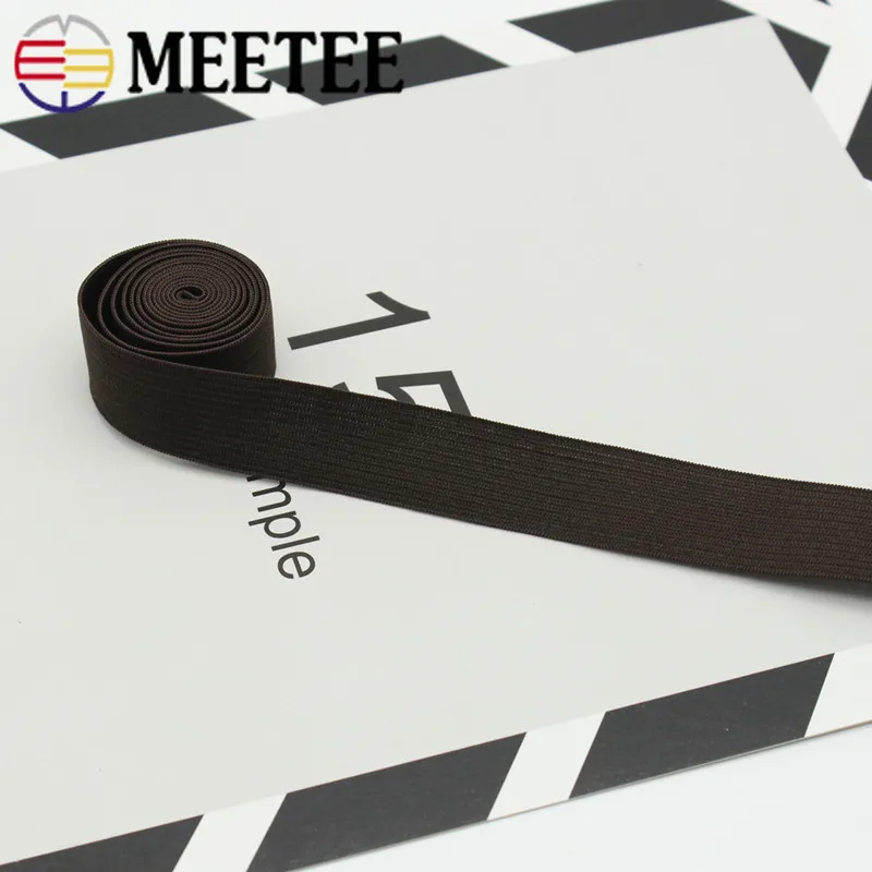 Meetee 8 метров 20 мм цветной полиэфирный Детский пояс Эластичная лента трикотажная