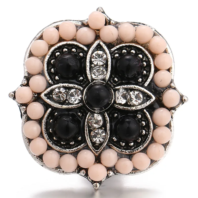 Стразы кристаллы цветы стильные металлические подвески 18 мм кнопки ювелирные