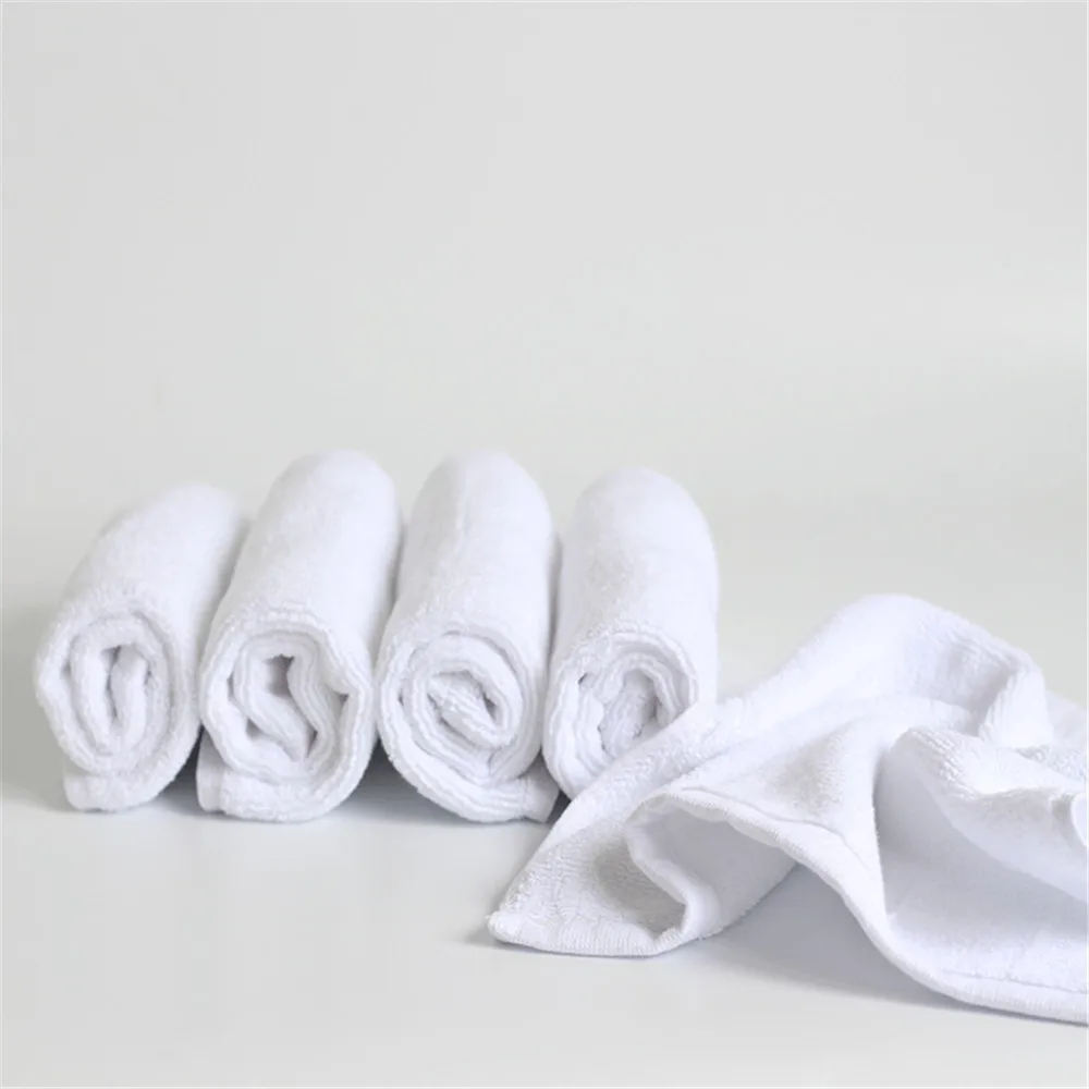 Оптовая продажа 10 шт белый мягких кухонные полотенца для лица полотенце рук из
