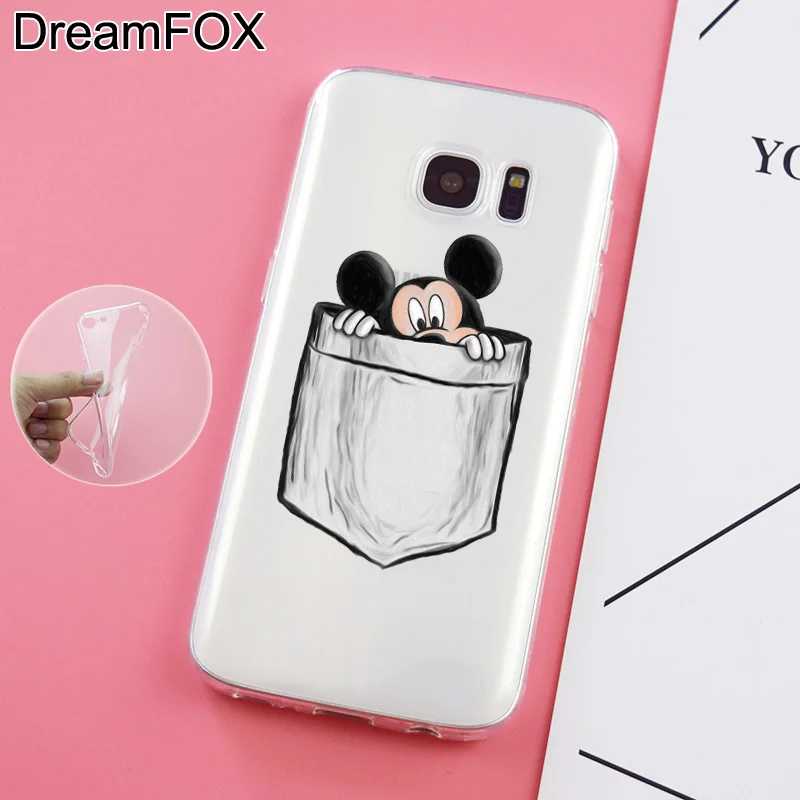 DREAMFOX L299 модный Мягкий ТПУ силиконовый чехол с мышкой для samsung Galaxy Note S 7 8 9 10 10e 11 11e