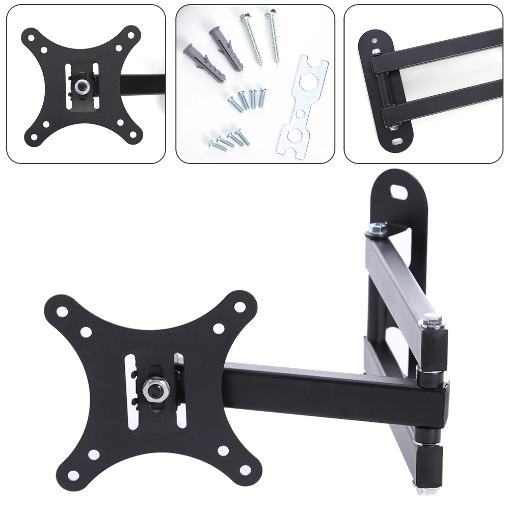 Телескопическая стойка ЖК светодиодный ПК мониторы и ТВ настенный кронштейн